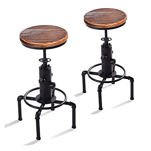 Vintage Industrial Bar Stools,Kitchen Counter Bar Stool Height