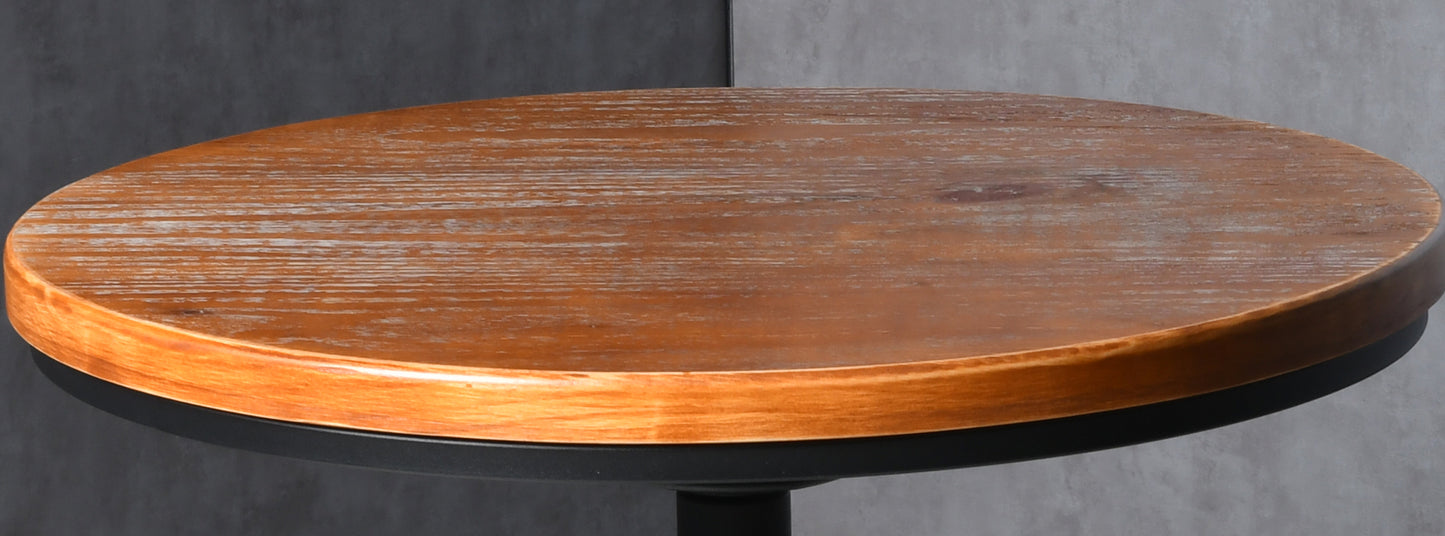 23.62”dia brown bar table top Round plank