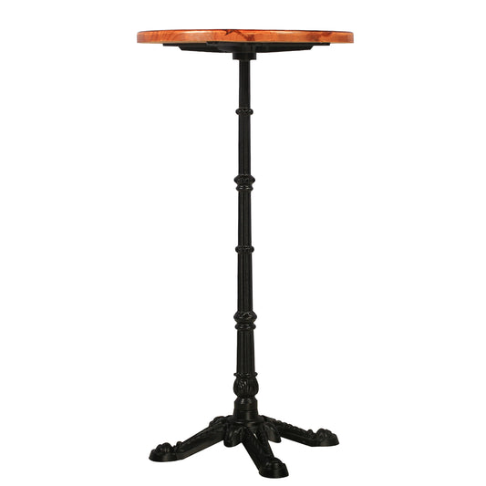 Pub Bar Table 19.69-Inch Round Top 43.3-Inch Height Modern Style Standing Circular Cocktail Table Suitable for Living Room,Restaurant Bistro Table(Wooden table top)