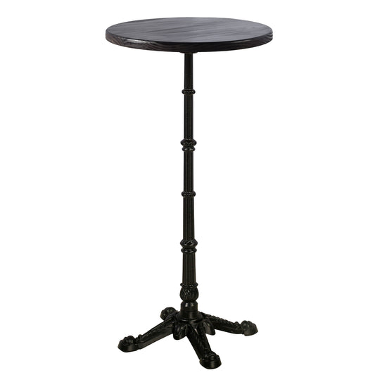 Pub Bar Table 19.69-Inch Round Top 43.3-Inch Height Modern Style Standing Circular Cocktail Table Suitable for Living Room,Restaurant Bistro Table(Wooden table top)