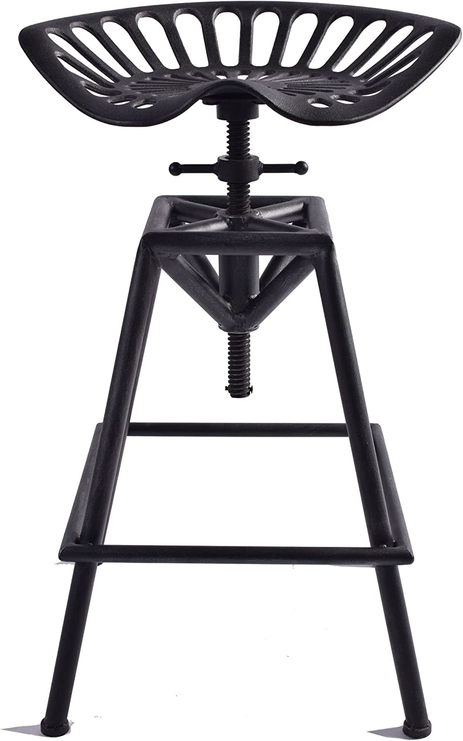 Industrial Bar Stool-Cast Iron Tractor Seat Stool Adjustable