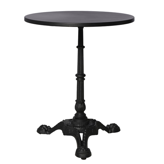 Pub Bar Table 23.62-Inch Round Top 27.95-Inch Height Modern Style Standing Circular Cocktail Table Suitable for Living Room,Restaurant Bistro Table(Metal table top)