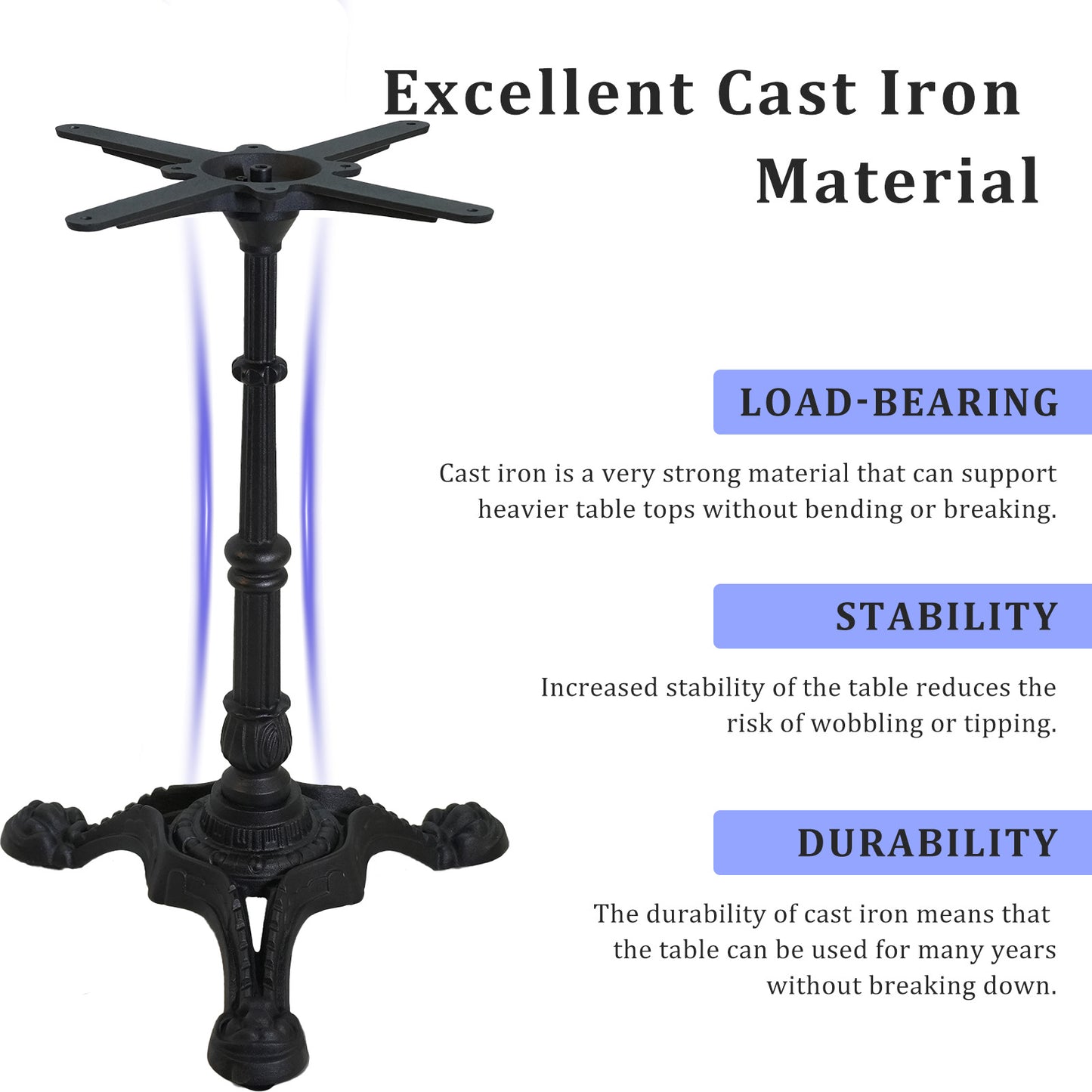 Pub Bar Table 23.62-Inch Round Top 27.95-Inch Height Modern Style Standing Circular Cocktail Table Suitable for Living Room,Restaurant Bistro Table(Metal table top)