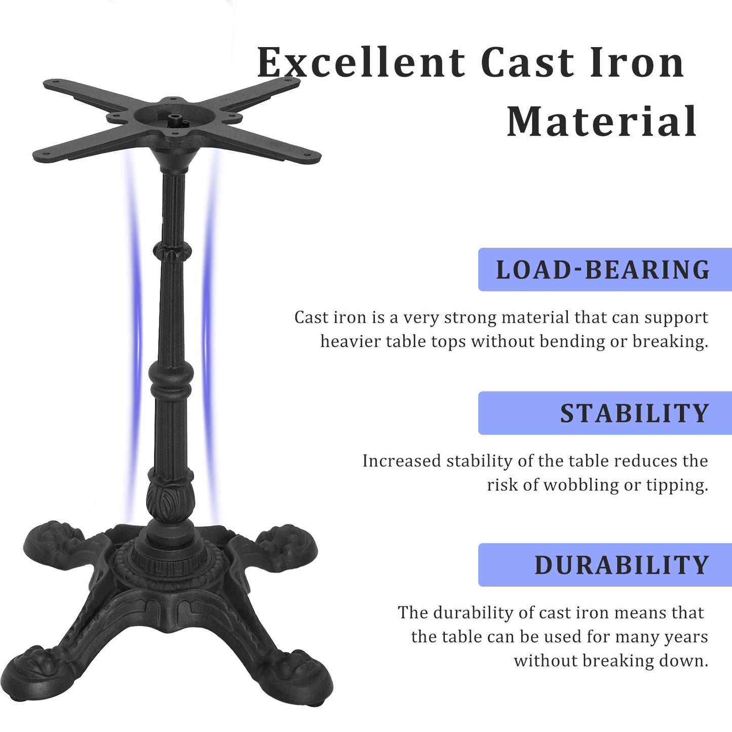 Pub Bar Table 23.62-Inch Round Top 27.95-Inch Height Modern Style Standing Circular Cocktail Table Suitable for Living Room,Restaurant Bistro Table(Metal table top)