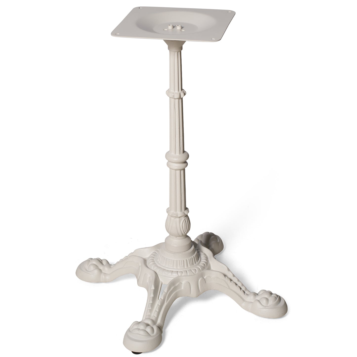 H27.95 Cast Iron Table Base with 4 tiger claw feet, Table Leg White