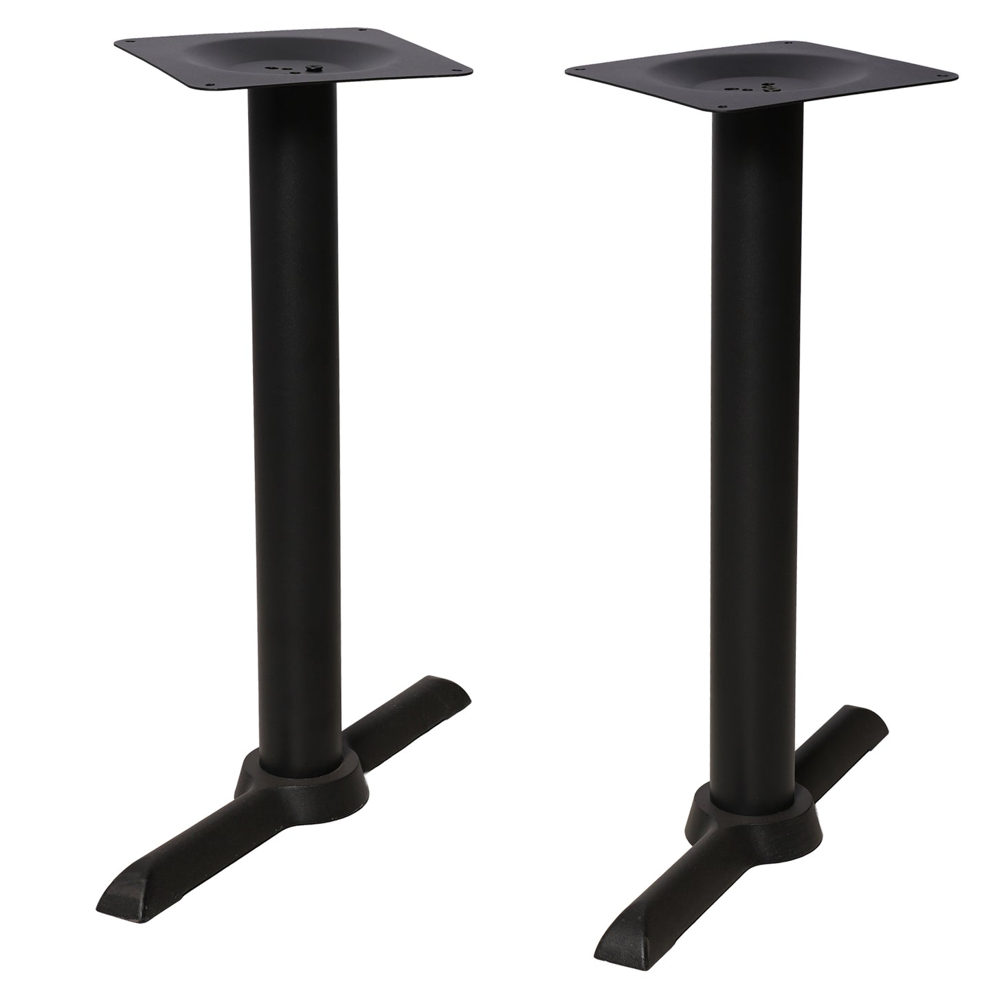 Set of 2,H27.7 Cast Iron Table Base with "I" type table feet , Table Leg Black