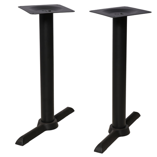 Set of 2,H27.7 Cast Iron Table Base with "I" type table feet , Table Leg Black