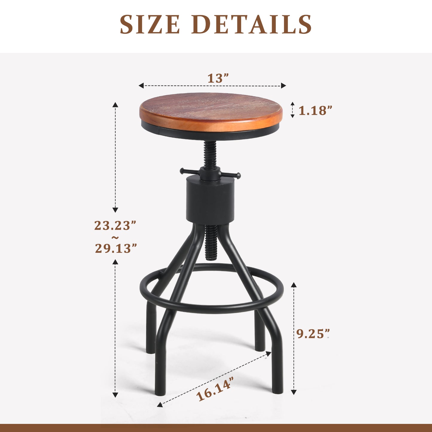 Set of 3，Entryway Table Set With 2 Bar Stool, 39.37'' Console Sofa Table with 2 Drawers, Industrial Entry Way Table ,  for Living Room, Hallway, Entrance, Foyer, Rustic Brown